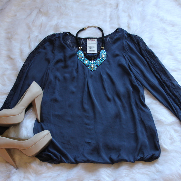 Carla Conti Tops - Tj Max Blue flowy blouse